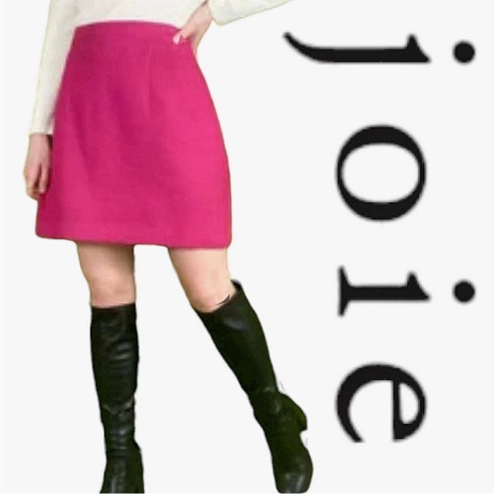 NWOT Joie bright Pink a-line Skirt size 4
